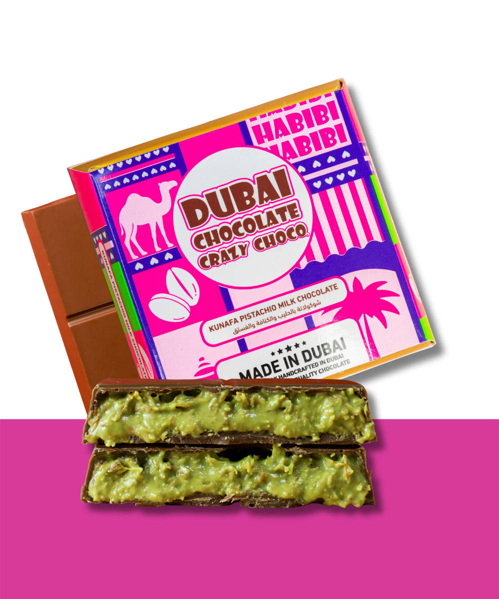 Milk Chocolate · Pistachio · Kunafeh 100 g